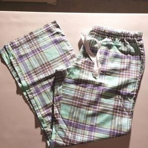 Xhiliration Cotton Plaid Sleepwear Pants